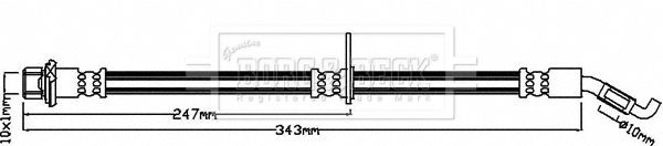 BORG & BECK stabdžių žarnelė BBH8217